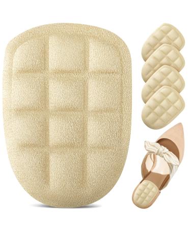 Heel Cushions for Heel Pain Relief Heel Cups Heel Pads for Shoes Heel Inserts for Women High Heel Comfort Pads Plantar Fasciitis Heel Inserts for Men and Women (2 Pairs) Beige