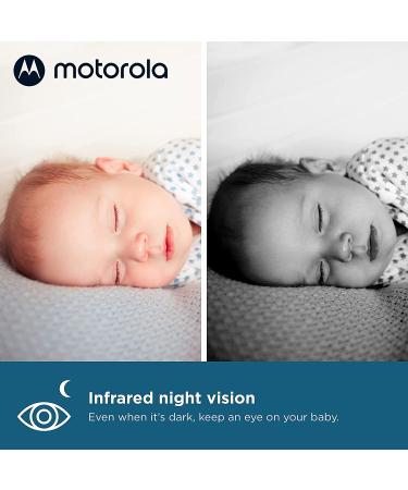 Motorola VM50G Video Baby Monitor with 2 Cameras | 1000ft Range | 2.4 GHz Wireless | 5 Split Screen | Two-Way Audio | Remote Pan Tilt Zoom | Room Temperature Sensor | Lullabies | Night Vision - Buy Online on GoSupps.com