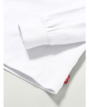 Levi's Kids Long Sleeve Batwing Tee - Baby Boys 18 Months White - Buy Online on GoSupps.com