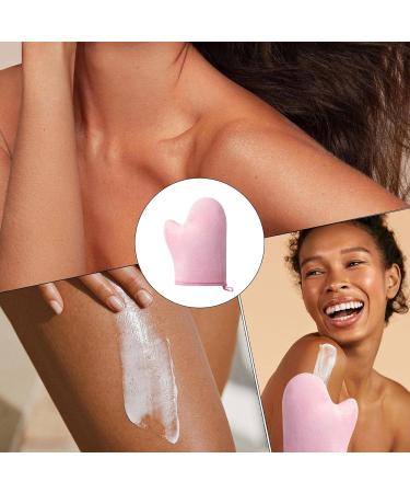 Auto-Bronzant - Mitaine Applicatrice Auto-Bronzante Applicateur Flock Lavable en Machine R utilisable avec Pouce pour Cr mes Spray Mousse Corps Visage Femmes Rose - Buy Online on GoSupps.com
