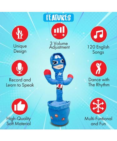 Ava's Toys Dancing Cactus - Plush Singing Superhero Toy for Kids - Buy Online on GoSupps.com