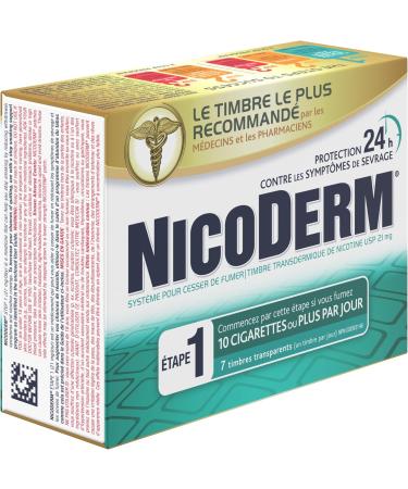 Nicoderm Step 1 Clear Patches Quit Smoking and Smoking Cessation Aid 21 mg of Nicotine/Day 7 Count Step 1 7 Patches - Buy Online on GoSupps.com