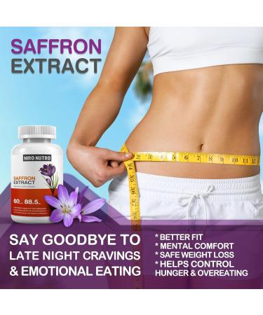 Organic Saffron Supplements | Natural Extract Capsules for Eye & Heart Health Weight Loss & Immune Support - Buy Online on GoSupps.com