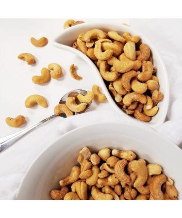 Jaybee's Nuts Roasted Salted Cashews 32 oz Reusable Container - Whole Similar to Organic, Everyday Healthy Snack for Keto Diet, Vegan, Great for Cooking, Baking, Salads - Kosher Certified - Buy Online on GoSupps.com