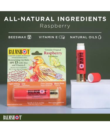BALMSHOT Lip Balm 4 Pack (Raspberry) - Buy Online on GoSupps.com