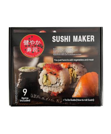 Seba Garden Sukoyaka Sushi Maker Kit - 9-Part Complete Sushi Set | Perfect Gift & Easy Guide in Multiple Languages - Buy Online on GoSupps.com