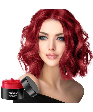 UrbanX Washable Hair Coloring Wax - Unisex Red Dye Cream for Temporary Styling Cosplay & Natural Looks - Buy Online on GoSupps.com