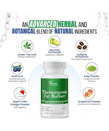 DR VITAMIN SOLUTIONS Thermogenic Fat Burner Brazilian Lean 60 Capsules and Dr. Vitamin Candida Cleanse Supplement for Men & Women 30 Capsules - Buy Online on GoSupps.com