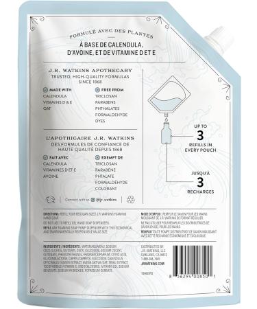 J.R. Watkins Ocean Breeze Foaming Hand Soap Refill Pouch 828 mL - Buy Online on GoSupps.com