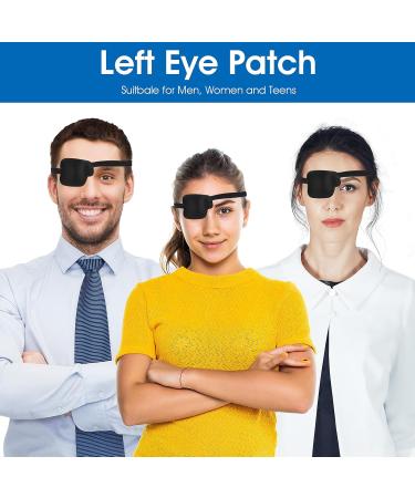 2Pcs Right Eye Patches for Adults Adjustable 3D Medical Eyepatch for Lazy Eye Amblyopia & Strabismus Post-Surgery Relief - Buy Online on GoSupps.com