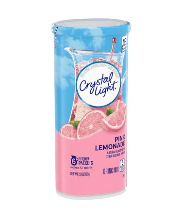 Crystal Light Pink Lemonade Powdered Drink Mix - 6 Count Packets | Sugar-Free & Naturally Flavored - Buy Online on GoSupps.com