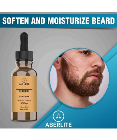 Aberlite Beard Oil for Men - Ultimate Growth & Moisturizer | Softens Coarse Hair - Perfect for Black Men - Buy Online on GoSupps.com