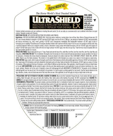 Absorbine UltraShield EX Insecticide & Repellent for Horses & Ponies 950ml Spray Bottle - Buy Online on GoSupps.com