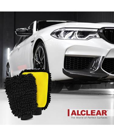 Alclear Shaggy Washing Gloves - Premium Microfiber Car Wash 2 Set | 100% Scratch-Free Gentle Chenille Gloves for Optimal Care - Buy Online on GoSupps.com
