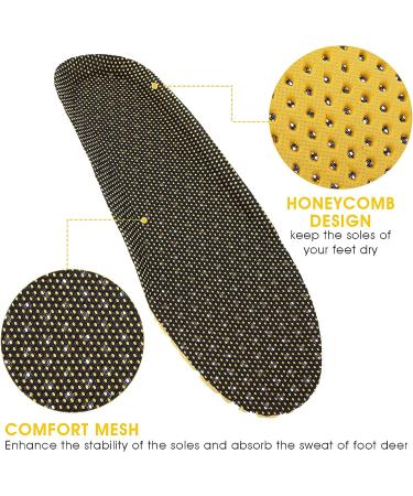 Plantar Fasciitis Sports Insoles for Men & Women - Arch Support Inserts for Flat Feet - Shock Absorbing Comfort - Cut-to-Fit Design - Size Men US 8-11 - Buy Online on GoSupps.com