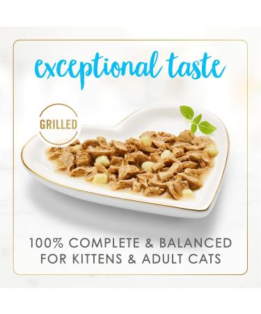 Fancy Feast Delights with Cheddar Wet Cat Food Grilled Tuna & Cheddar Cheese Feast - 85 g Can (24 Pack) - Buy Online on GoSupps.com