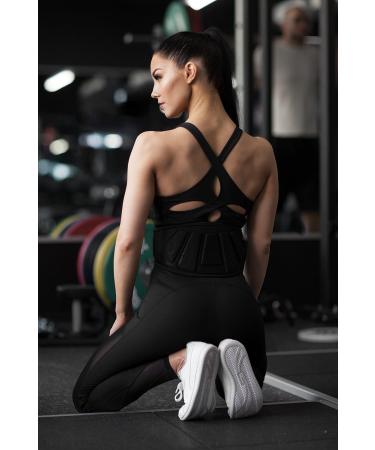 FITTECHT Weightal Leaks V1 - Premium Fitness Belt for Bodybuilding Strength Training & Crossfit - Unisex Black 81-88cm Waist Size - Buy Online on GoSupps.com