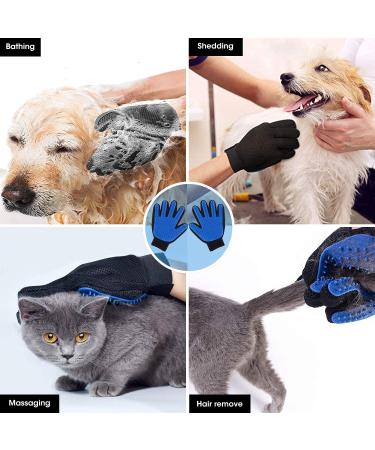 Improved Lint Brush Set with Cleaning Station & Pet Gloves - Effective Animal Hair Remover for Sofa Upholstery & Textiles - 2 Pieces Blue - Buy Online on GoSupps.com