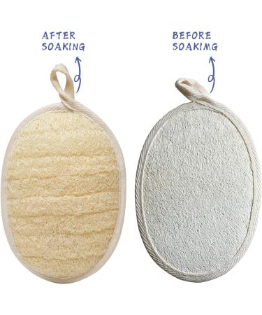Natural Luffa Swam Peeling Body Cloths - Eco-Friendly Loofah Pads for Women & Men (2 Pack) - Ideal for Dishwashing & Exfoliating - Buy Online on GoSupps.com