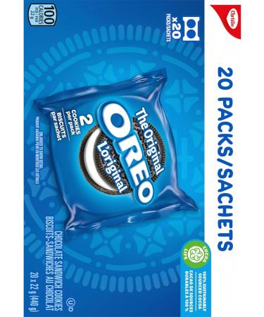 OREO Chocolate Sandwich Cookies Original Snack Packs School Snacks 440 g Original 440 g (pack of 20) - Buy Online on GoSupps.com