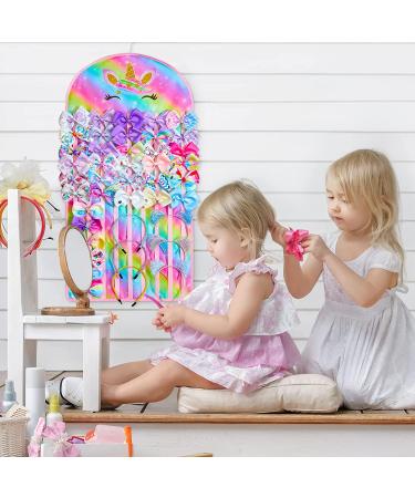 FIOBEE Bow Holder - Hair Accessories Organizer for Girls | Unicorn Theme Wall Hanging Decor - Buy Online on GoSupps.com