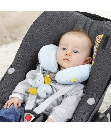 Fehn Bat Neck Pillow - Ergonomic Headrest for Babies & Toddlers | Cute Rattling Animal | Safe Car Stroller & Child Seat Support (6+ Months) - Buy Online on GoSupps.com