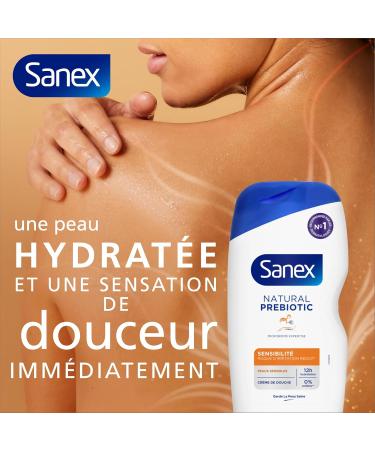 Sanex SANEX - Natural Prebiotic Sensitive Skin - Creamy Shower Gel Formula - Gently Cleanses - Minimizes Risk of Irritation* - Prebiotic & Postbiotic Complex - Dermatologically Tested - Pack of 6 x 425ml - Buy Online on GoSupps.com