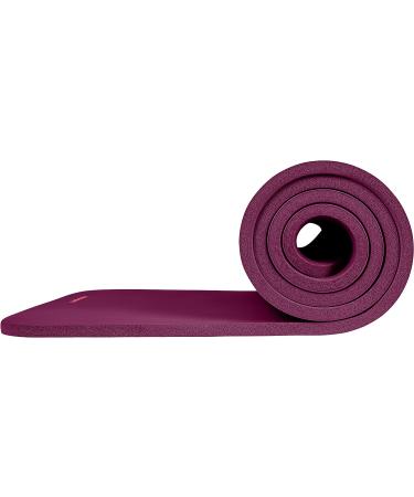 Retrospec Solana Yoga Mat 1/2 Thick - Non Slip Exercise Mat for Men & Women - Ideal for Yoga, Pilates, Stretching, and Fitness - Boysenberry - Buy Online on GoSupps.com