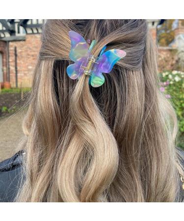 Acetate Butterfly Hair Clips - Tortoise Barrettes Claw Clips for Women & Girls - No-Slip Grip, French Design - 6 Colors - Buy Online on GoSupps.com