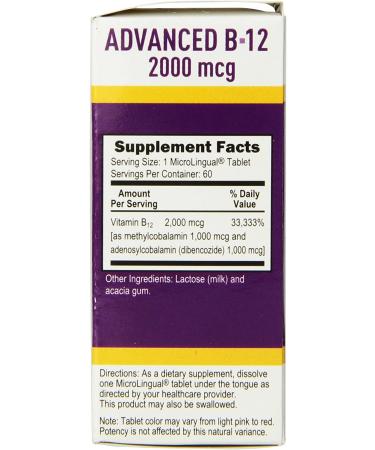 Superior Source Advanced B-12 2000 mcg - 60 Tablets for Energy & Wellness - Buy Online on GoSupps.com
