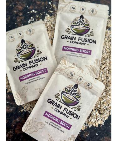 Overnight Oats - Organic - Vegan Friendly - High Protein - Morning Boost 44 g (Pack of 5)