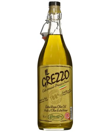 Grezzo Unfiltered Extra Virgin Olive Oil - Twin Pack 1 L 2 Count