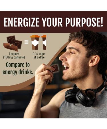 Driving Energy Caffeinated Chocolate Energy Boost Perfect for Helping Stay Awake While Working Driving Sports and Work With No Crash 50 Count - Buy Online on GoSupps.com