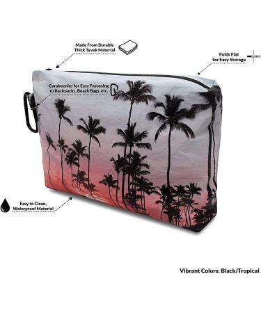 Wet Bag for Swimsuit - Small Reversible Waterproof Pouch with Carabiner Clip and Zipper - Ideal for Pool, Beach, Travel, Swimming, Gym - Diaper Bag Dry Bag for Bathing Suits, Baby, Yoga - 8.6x1.5x6.7 - Buy Online on GoSupps.com