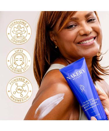 Nakery SkinRecovery Energize + Repair Body Cream (8.4 Fl Oz) Anti Fatigue Body Cream with 4X Magnesium Complex NAD+ Moisturizer Fast Absorbing Firming Skincare Made in the USA - Buy Online on GoSupps.com
