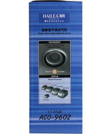 Hailea ACO 9602 Air Pump - 5W 7.2L/M Max Pressure 1.2M | International Shipping Available - Buy Online on GoSupps.com