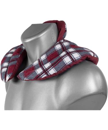 Comfortable Neck Horns with Stand-Up Collar | Cherry Stone Pillow - Flanel Caro Red Neck Warmer - Buy Online on GoSupps.com