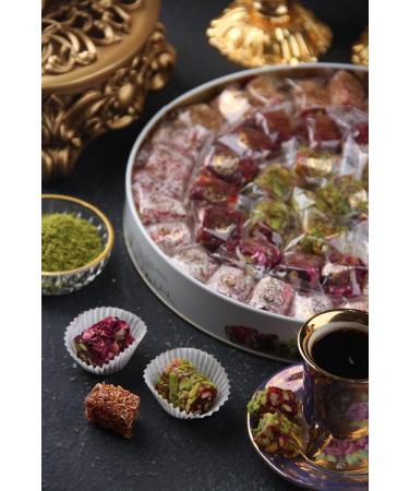 Zaitoune Premium Pistachio Turkish Delight - Handmade Authentic Turkish Lokum Perfect for Dessert Fruity and Floral Flavors 650g - Buy Online on GoSupps.com