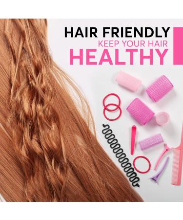 Yes Cart 37 Pcs Hair Rollers With Clips -18 Rollers For Hair Volume (48+36+25mm) Rollers Short hair & Long Hair 12 Clips 2 Combs 1 Braid Device | Velcro Rollers For Hair Curlers Rollers - Buy Online on GoSupps.com