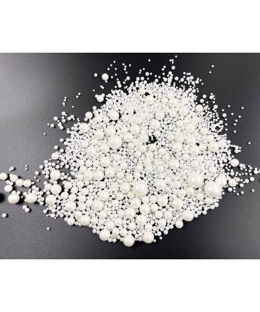 Edible White Pearl Sugar Sprinkles | Cake & Cupcake Toppers | Cookie Decorations for Weddings & Daily Treats - Buy Online on GoSupps.com