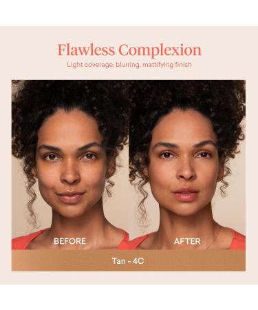 Ilumina CC Creamy Compact SPF 50+ – Tinted Blurring Balm for Face by Sofia Vergara | Matte Light Coverage Water & Sweat Resistant | 10g 4C TAN BEIGE - Buy Online on GoSupps.com