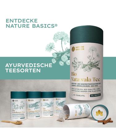 Buy Bio VataWala Tea - 25 Premium Ayurvedic Herbal Tea Bags with Ginger Licorice Root & Anise - Certified & Sustainable - International Shipping Available - Buy Online on GoSupps.com