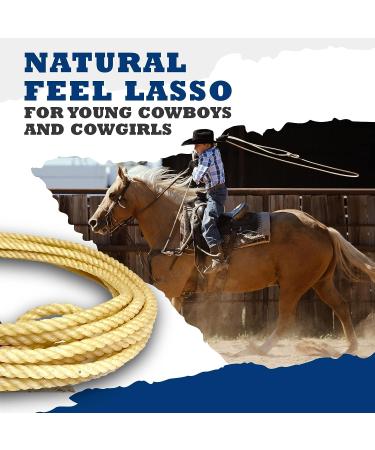 Colorado Saddlery Kid's Lariat | Pro Feel Genuine Honda Knot Rope | Cowboy & Cowgirl 5/16 x 25' (15-26) - Buy Online on GoSupps.com
