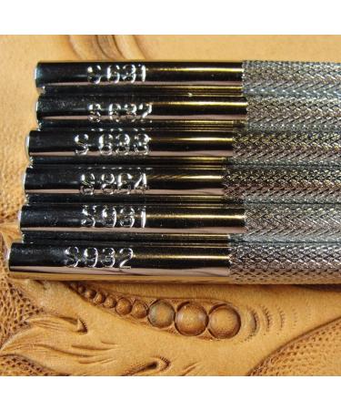 Craft Japan Pro Leather Carvers Steel Seeder Stamp Set - Set of 6 Stamping Tools - Buy Online on GoSupps.com