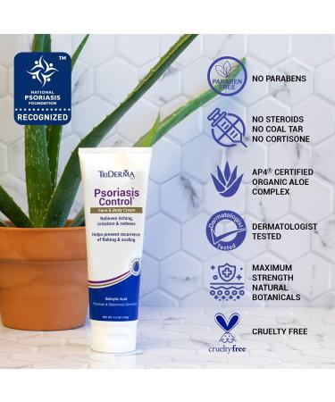TriDerma Psoriasis Control Cream & Body Wash Bundle - 4.2oz & 16oz - Soothes Psoriasis Symptoms & Relieves Dry, Itchy, Red, Flaky Skin - Buy Online on GoSupps.com