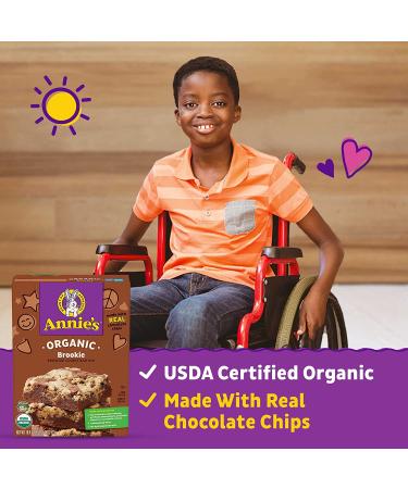 Annie's Organic Brookie Cookie Brownie Bar Baking Mix | Real Chocolate Chips | 18.4 oz - Buy Online on GoSupps.com