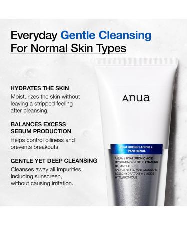 ANUA Gentle Double Cleanser Duo: Heartleaf Pore Control Cleansing Oil Mild & Hydrating Gentle Foaming Face wash for Double Cleansing Daily Facial Cleanser Korean Skincare - Buy Online on GoSupps.com
