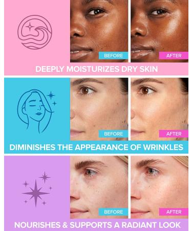 MAREE Anti-Aging Facial Masks with Natural Pearl Extract, Marine Collagen & Hyaluronic Acid - 6 Pack for Wrinkles, Dry Skin & Firming - Skin Care Sheet Masks - Buy Online on GoSupps.com