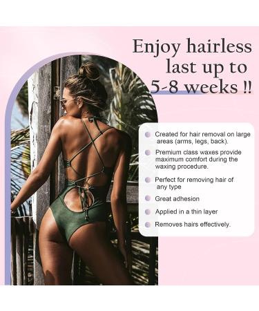 WX BRAVEA Roll on Wax Kit for Hair Removal - Rose & Honey Wax, 100 Wax Strips, Post Wax Oil - Sensitive Skin Soft Wax Depilatory - Brazilian Wax for Women and Men - Buy Online on GoSupps.com