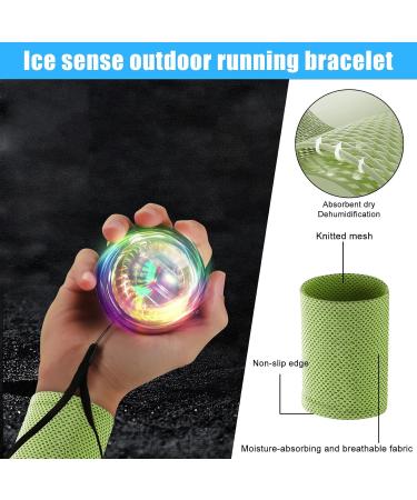Gyroscopic Hand Trainer - Autostart Gyroball with LED Light | Grip Power & Forearm Workout Tool - Buy Online on GoSupps.com